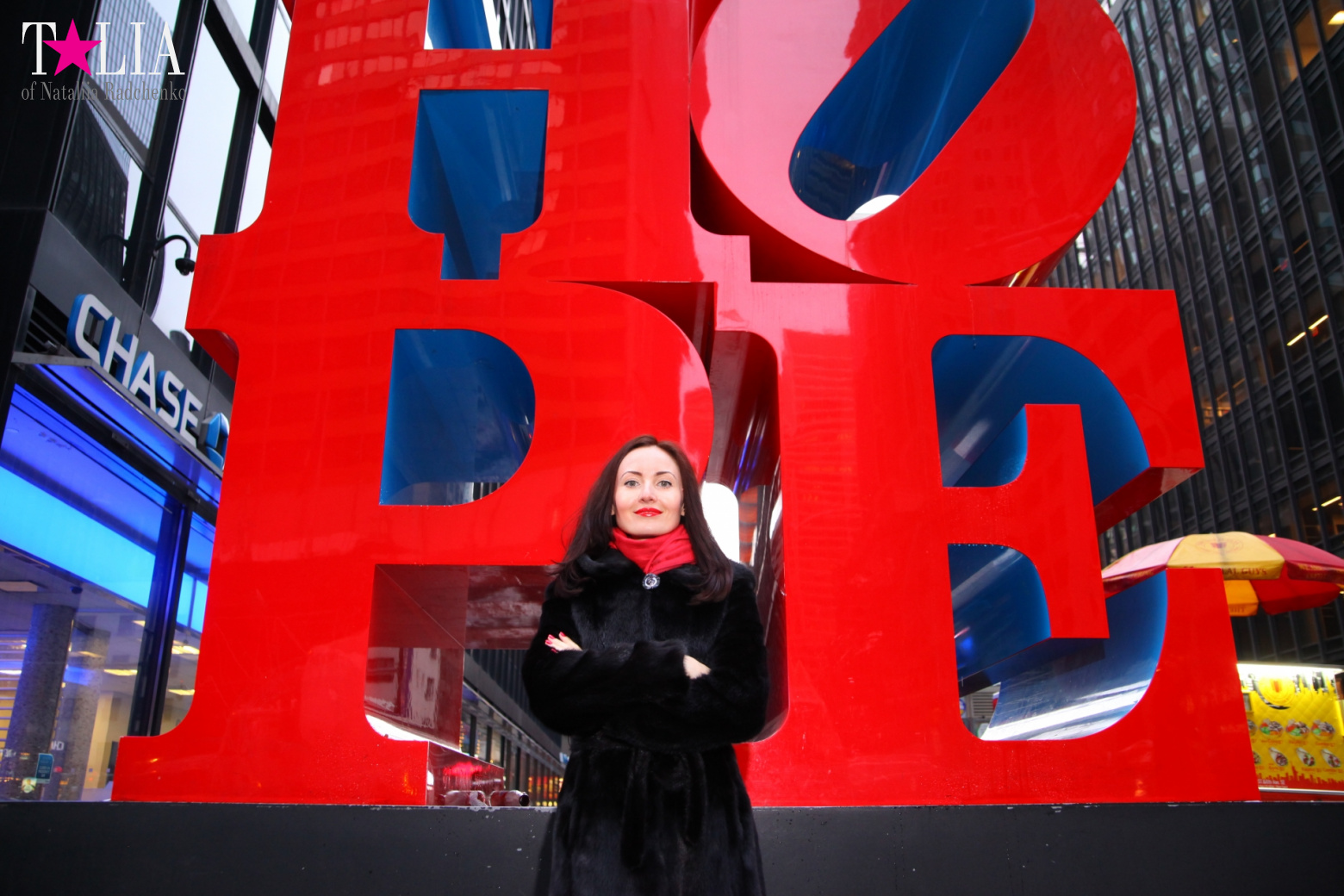 LOVE and HOPE sculptures in New York City