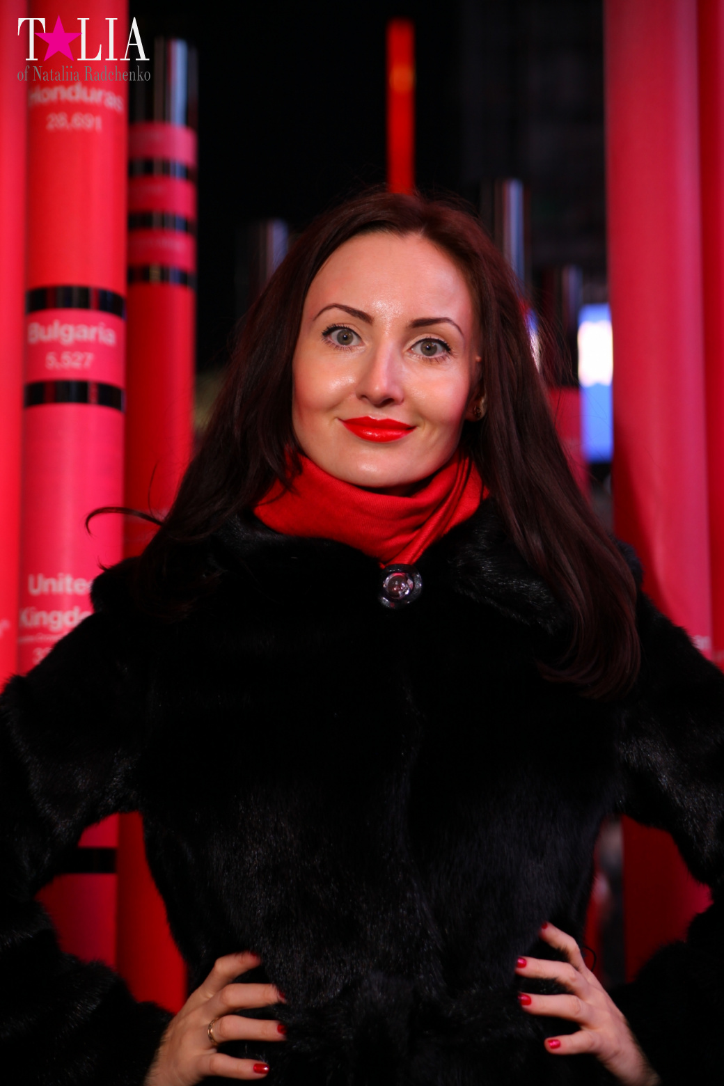 The Heart Sculpture for Valentine's Day and the Red Stairs Duffy in Times Square