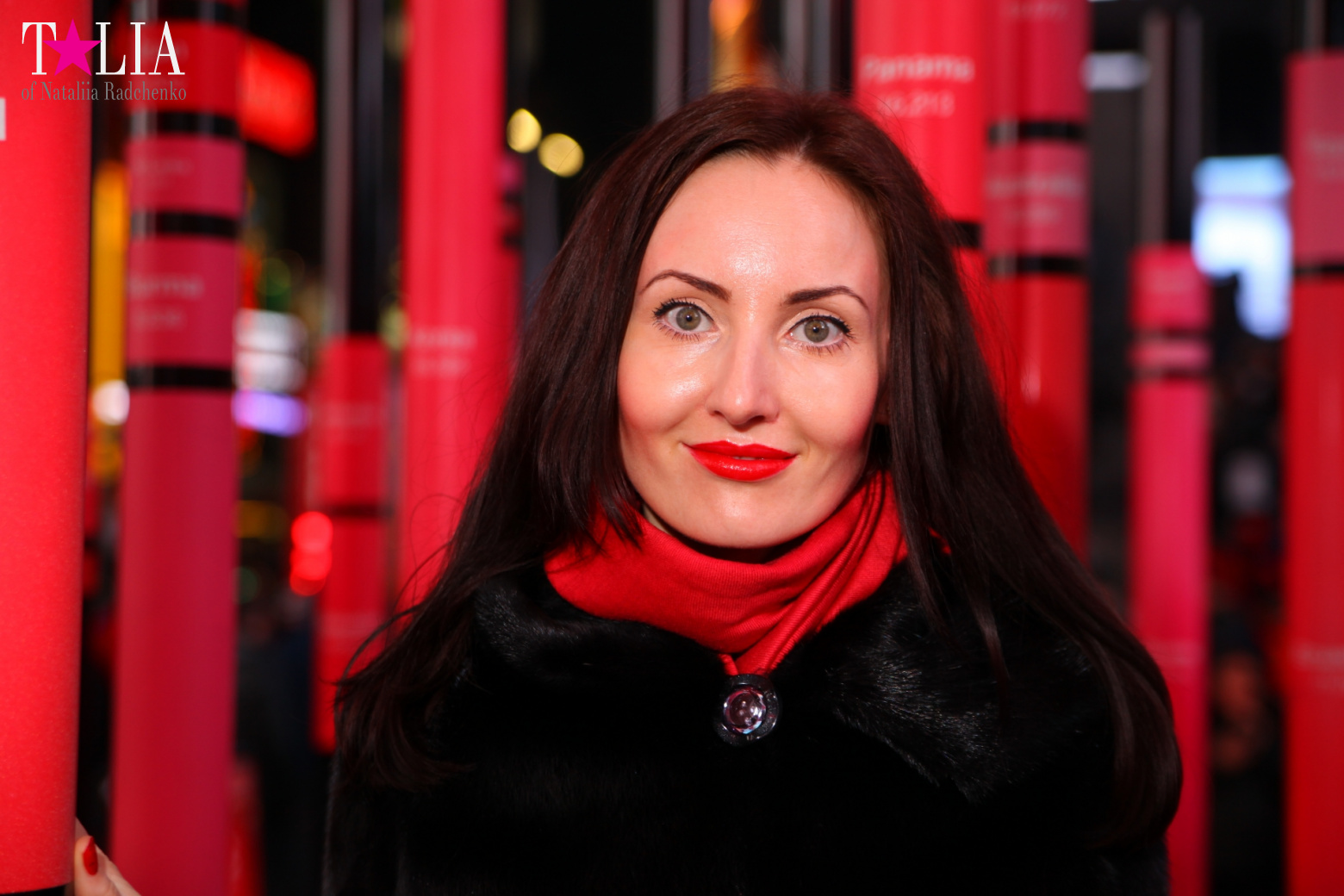 The Heart Sculpture for Valentine's Day and the Red Stairs Duffy in Times Square