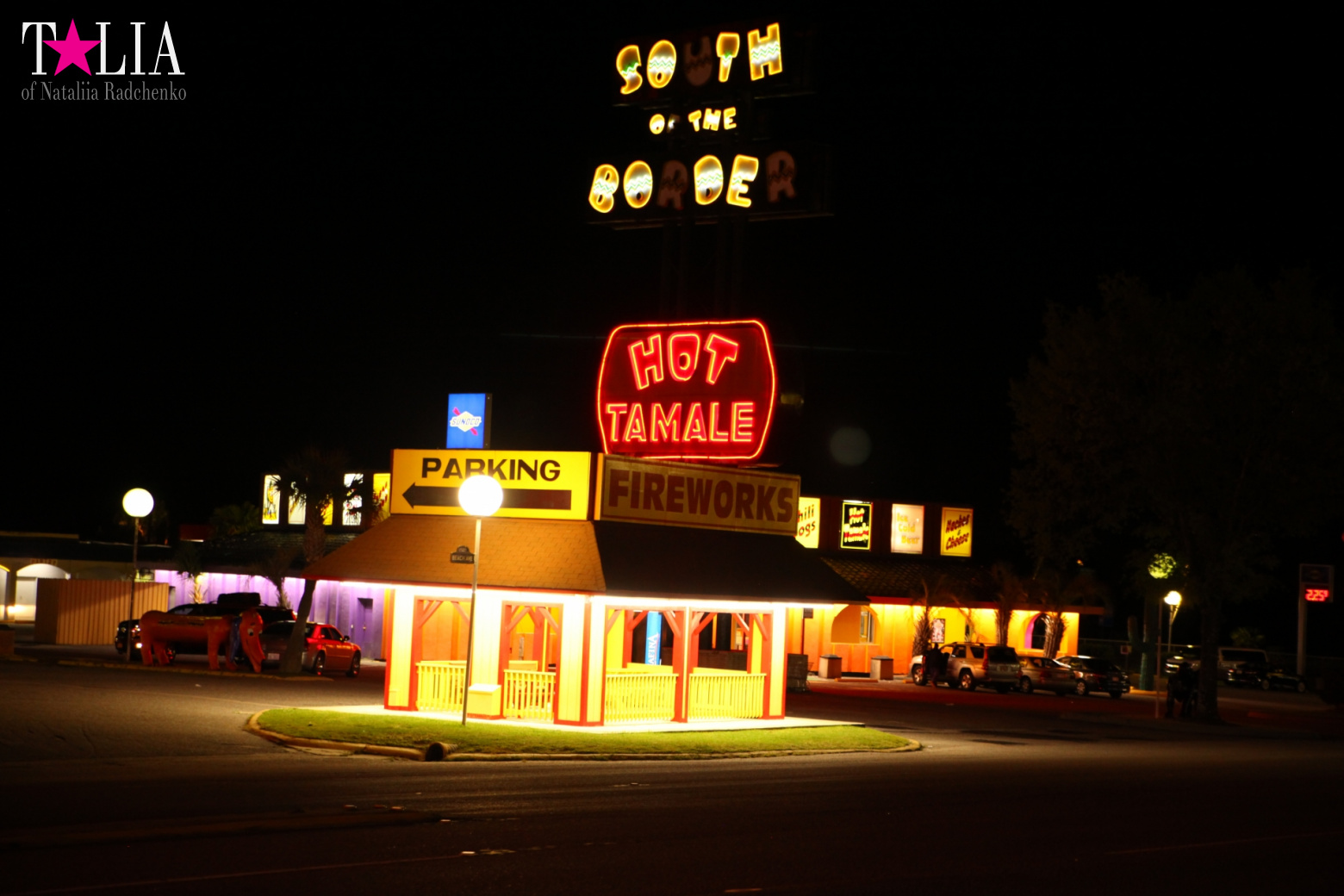 ''South of the Border". Середина пути по дороге из Нью-Йорка в Майами на машине