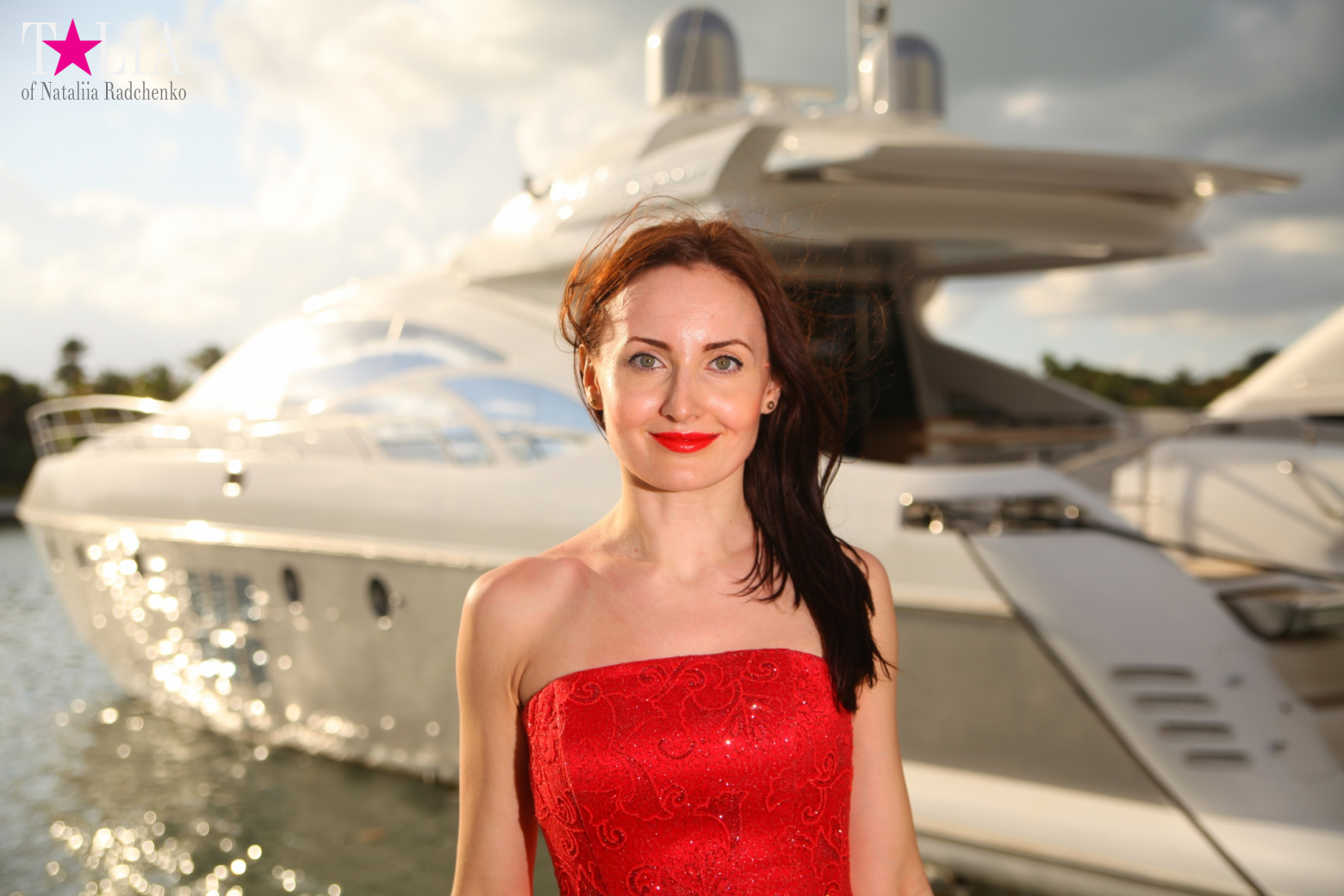 Яхты, Пальмы, Залив - Набережная Миддл Майами Бич, Коллинз Авеню