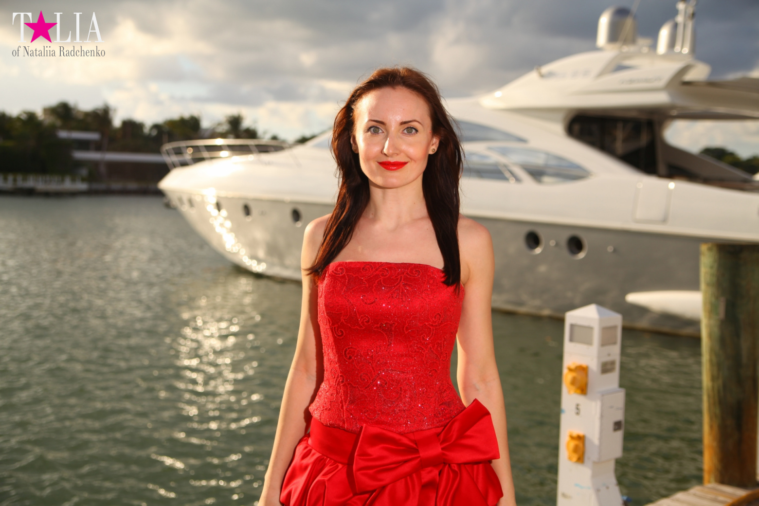 Яхты, Пальмы, Залив - Набережная Миддл Майами Бич, Коллинз Авеню