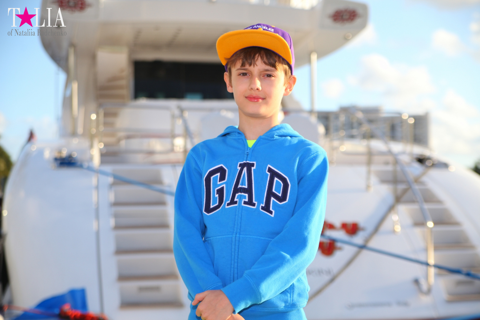 Яхты, Пальмы, Залив - Набережная Миддл Майами Бич, Коллинз Авеню